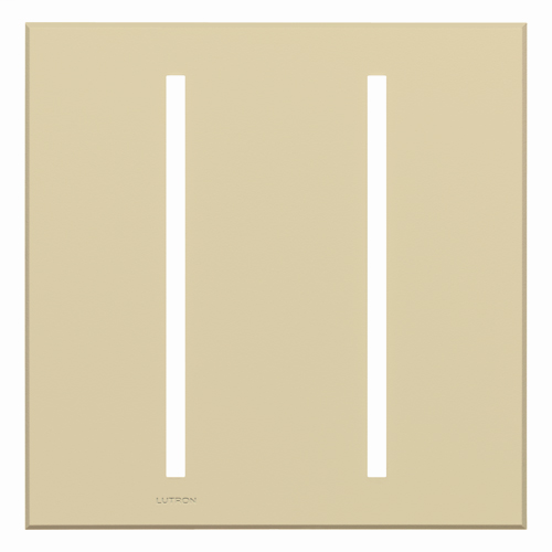 Product image for LUT VTW-2-IV VIERTI 2G WALL PLATE