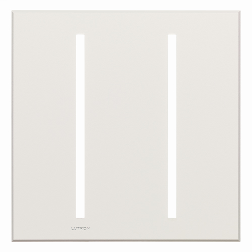 Product image for LUT VTW-2-WH VIERTI TWO GANG WALLPLATE
