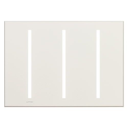 Product image for LUT VTW-3-WH VIERTI THREE GANG WALLPLATE