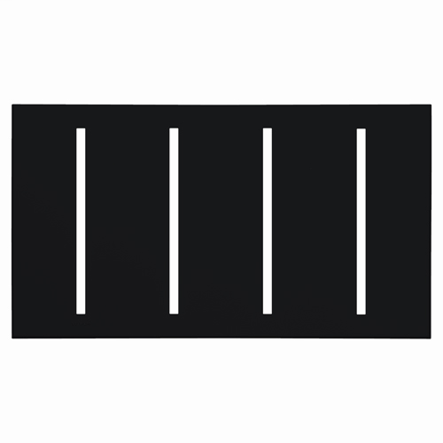 Product image for LUT VTW-4-BL VIERTI 4G WALL PLATE