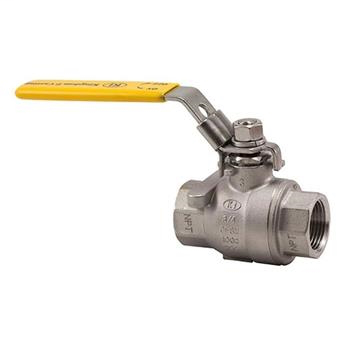 1-1/2"T316 2PC 1000 WOG NPTFP SS BALL VALVE