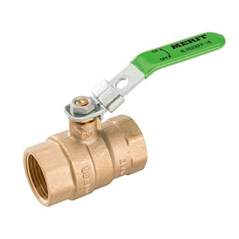 1" Brass 600# NPT FP Ball Valve - LF