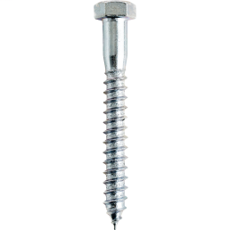 Minerallac 57464J 3/8 x 4 Inch Zinc Plated Steel Hex Head Lag Screw Minerallac 57464J 3/8 x 4 Inch Zinc Plated Steel Hex Head Lag Screw
