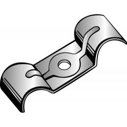 Product image for Minerallac 305E 1/2 0D(x2) One-Hole Duplex Jiffy Clip®, Brass