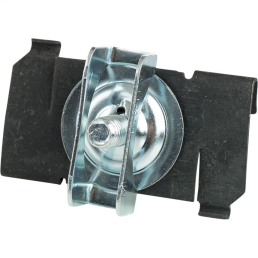 Twist On T-Bar Hanger, Fits 1" T-Bar, 1/4"-20 x 5/8" Stud with Wing Nut Washer, Spring Steel