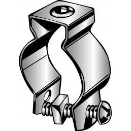 Conduit Hanger with Bolt & Nut, Fits 3/4" EMT or 3/4" Rigid/IMC, Hanger-Type 304 Stainless Steel, Bolt & Nut-Type 18-8 Stainless Steel