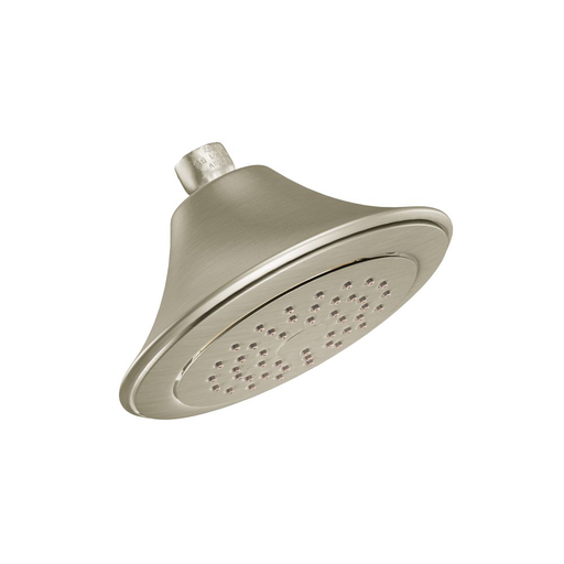 Moen Brushed nickel one-function 6-1/2" diameter spray head standard
