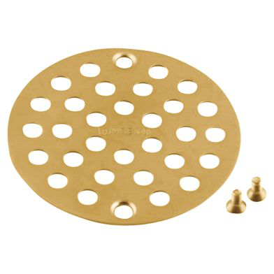 Moen Brushed gold tub/shower drain covers