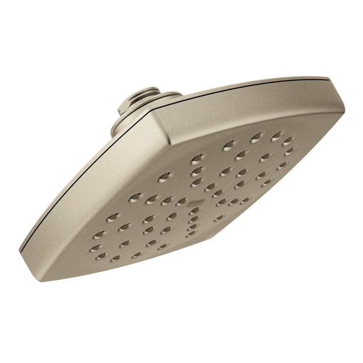 Moen Brushed nickel one-function 6" diameter spray head eco-performance rainshower