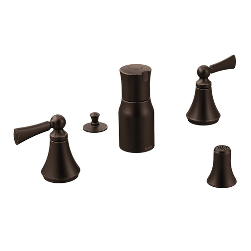 Wynford Oil rubbed bronze two-handle bidet faucet