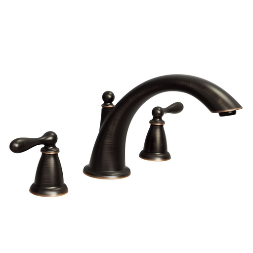 Caldwell Mediterranean bronze two-handle high arc roman tub faucet