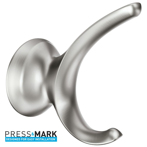 Darcy Brushed nickel robe hook