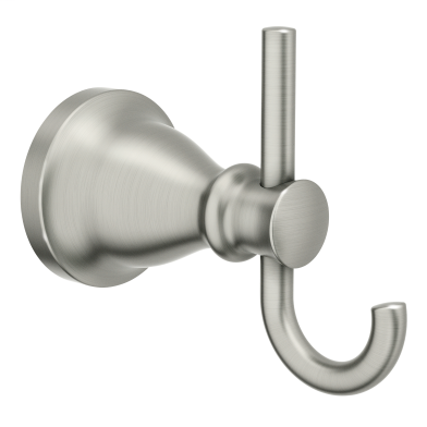 Hilliard Brushed Nickel Double Robe Hook