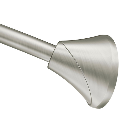 Moen Brushed nickel tension curved shower rods