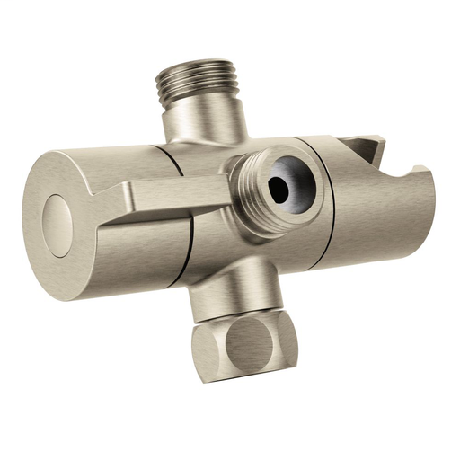 Moen Brushed Nickel Shower Arm Diverter (Pivoting) with Included Cradle