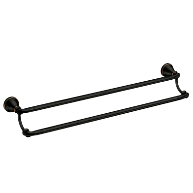 Hilliard Mediterranean bronze 24" double towel bar