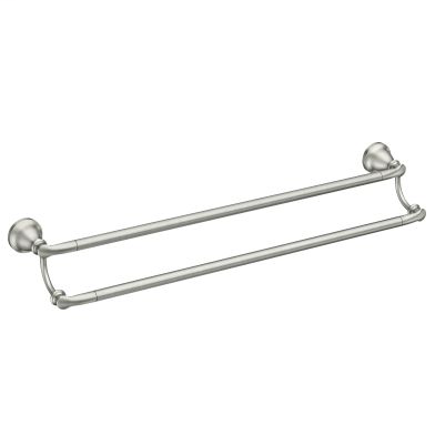 Hilliard Brushed nickel 24" double towel bar