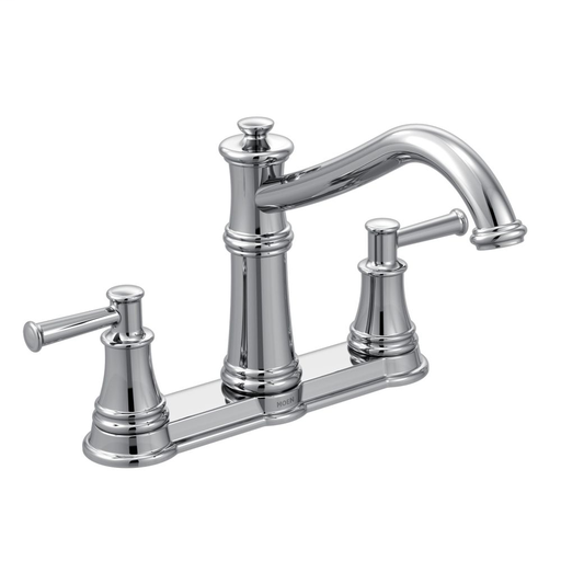 Belfield Chrome two-handle high arc kitchen faucet