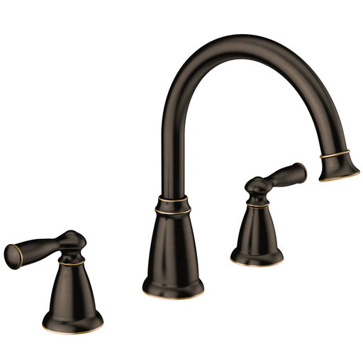Banbury Mediterranean bronze two-handle high arc roman tub faucet