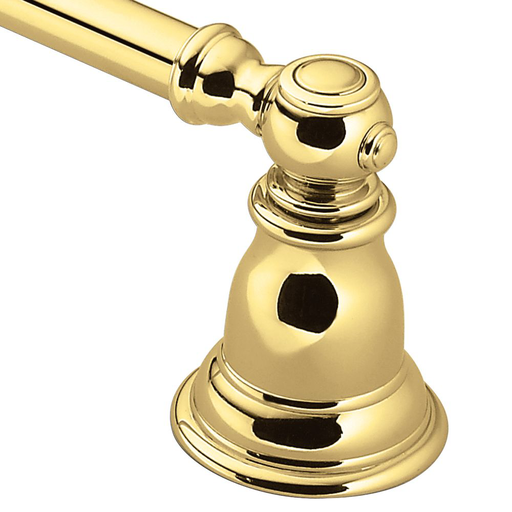 Kingsley Polished brass 18" towel bar