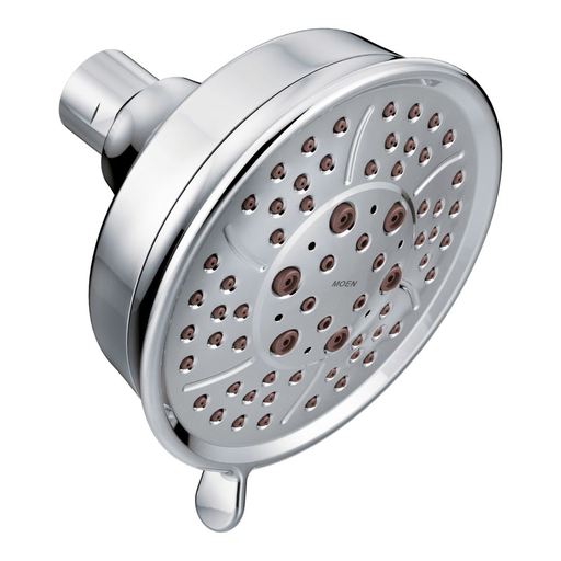 Moen Chrome four-function 4-3/8" diameter spray head standard