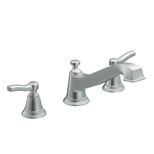 Rothbury Chrome two-handle low arc roman tub faucet