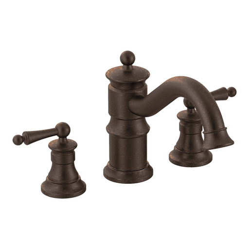 Waterhill Oil rubbed bronze two-handle high arc roman tub faucet