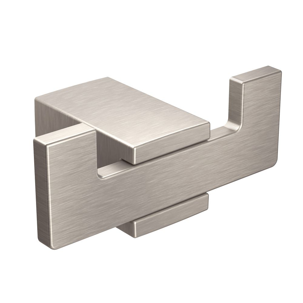 Kyvos Brushed nickel double robe hook