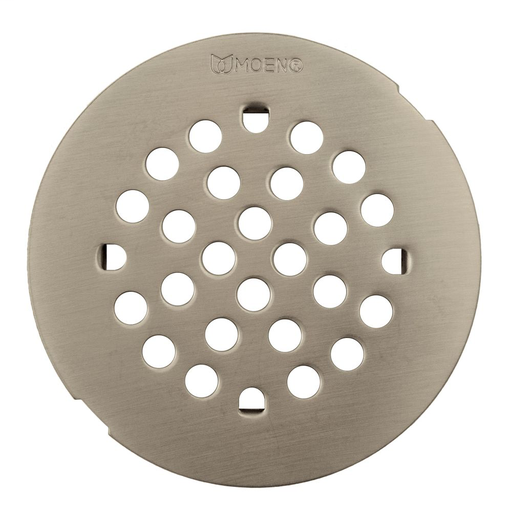 Moen Brushed Nickel 4-1/4" Snap-In Shower Drain Cover