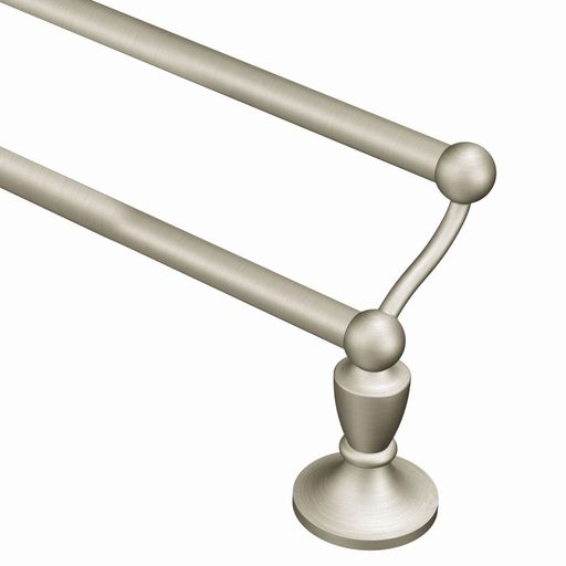 Wembley Brushed nickel 24" double towel bar