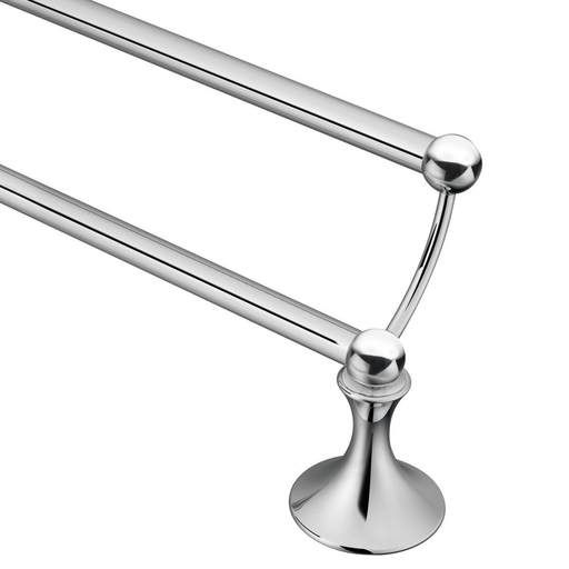 Lounge Chrome 24" double towel bar