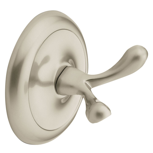 Yorkshire Satin nickel double robe hook
