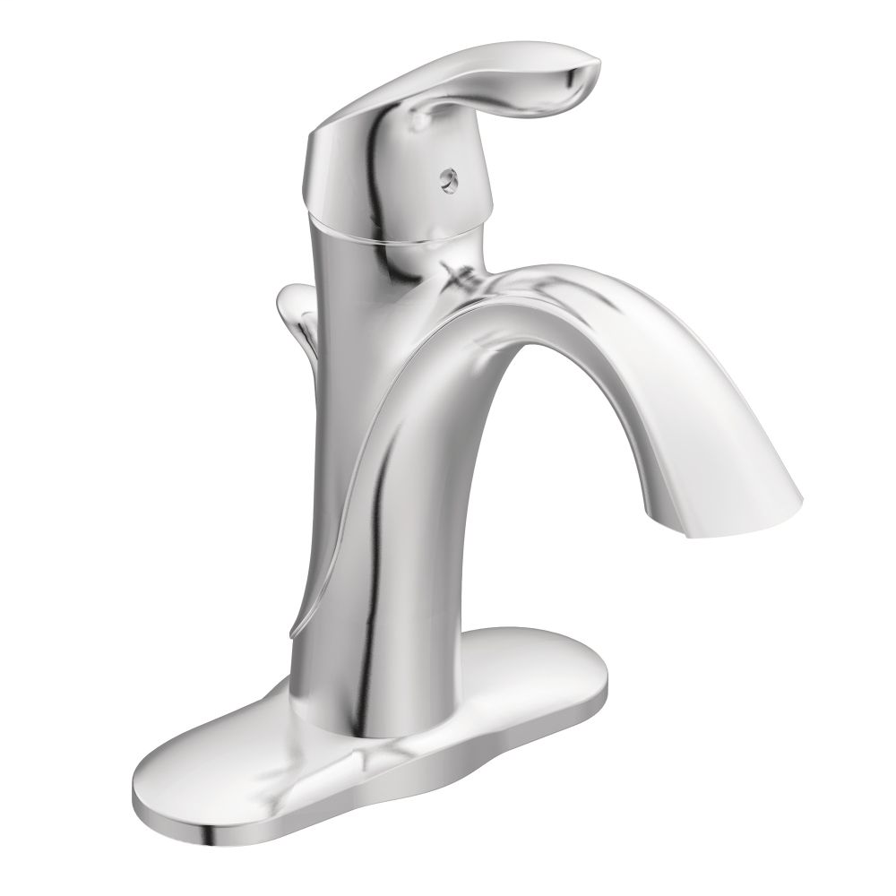 Eva Chrome one-handle high arc bathroom faucet
