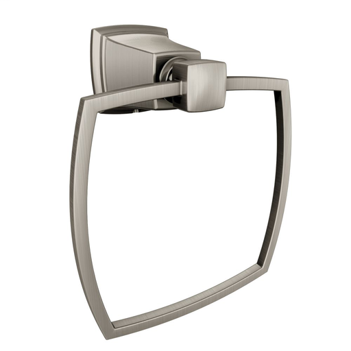 Boardwalk Brushed nickel towel ring