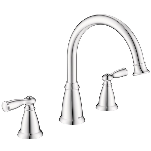 Banbury Chrome two-handle high arc roman tub faucet