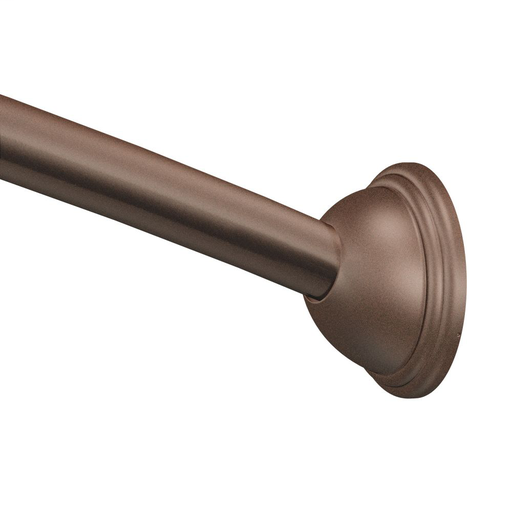 Moen Old world bronze adjustable curved shower rod