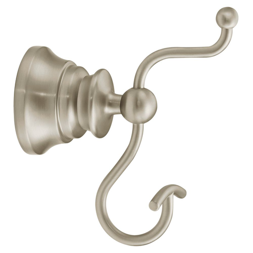 Waterhill Brushed nickel double robe hook