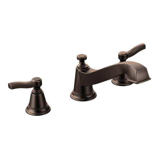 Rothbury Oil rubbed bronze two-handle low arc roman tub faucet