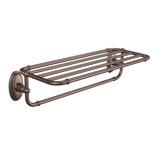 Kingsley Oil rubbed bronze towel shelf