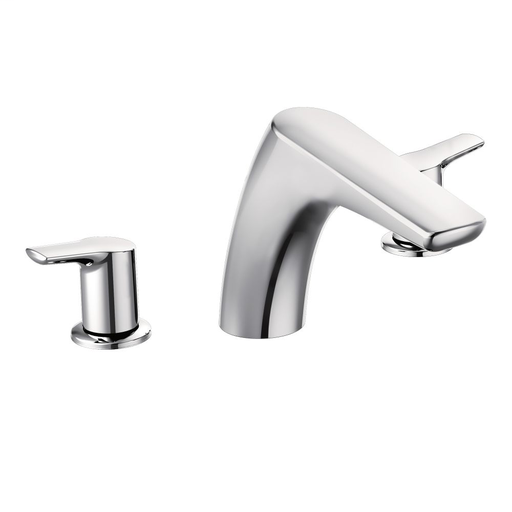 Method Chrome two-handle low arc roman tub faucet