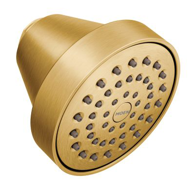 Moen Brushed gold one-function 3-5/8" diameter spray head standard