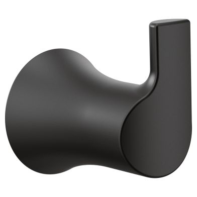 Doux Matte black single robe hook