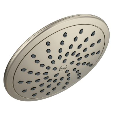Moen Brushed nickel one-function 8" diameter spray head eco-performance rainshower