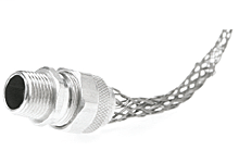 Product image for Woodhead 36269 Deluxe Cord Grips Strain Relief, 1" NPT, Straight Male, Cable Diameter 22.23-25.40mm (.875-1.000")