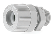 Product image for Woodhead 5534 1/2 Inch Male Threaded Straight Strain Relief Cord Sealing Grip