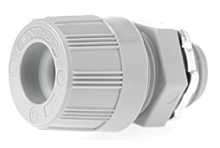 Product image for Woodhead 5518W MAX-LOC® Strain Relief Cord-Sealing Grip, 1/2" NPT, Straight Male with O-Ring, Cable Diameter 1.57-3.18mm (.062-.125")