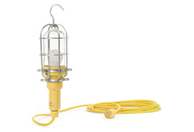 Product image for Woodhead 1207B163Watertite® Wet Location Incandescent Hand Lamp, 100W with Cast Aluminum Guard, Cord Type 16/3 SOOW, 15.24m (50.0' ) Cord Length