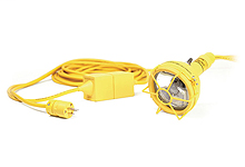 Product image for Woodhead 1612Watertite® Wet Location 35W 12V Flood Light with In-line Transformer, Screw Release Guard, 14/2 SOOW, Overall Length 7.62m (50.0' )