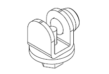 Product image for Woodhead 4200ES Value Plus Box Track for Flat Cable, Festoon End Stop
