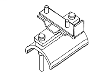 Product image for Woodhead 42422 Value Plus Box Track for Flat Cable, Festoon End Clamp, 6.86mm (.270") Cable Height - Maximum